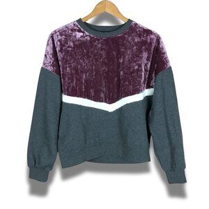 FRESHMAN 1996 Velvet Front Fleece Gray Sweatshirt NWT LARGE